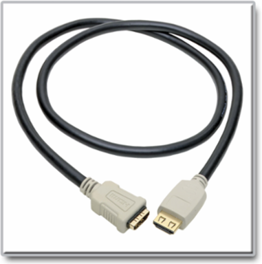 High-Speed HDMI 2.0b Extension Cable, Gripping Connector, 3 ft, 4K, 60 Hz