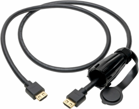 High-Speed HDMI Cable - IP68 Rated, 3 ft., 4K HDMI 2.0, Black