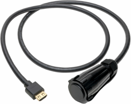 High-Speed HDMI Cable - IP68 Rated, 3 ft., 4K HDMI 2.0, Black