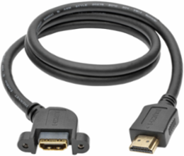 3 ft. High-Speed HDMI Cable with Ethernet, Panel Mount, 28 AWG