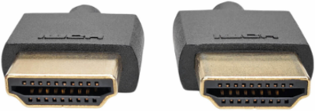 Slim High-Speed HDMI Cable, 3 ft, UHD 4K, 18 Gbps, Gold-Plated Connectors