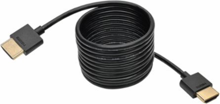 Slim High-Speed HDMI Cable 6 ft., 4K UHD, Gold-Plated Connectors