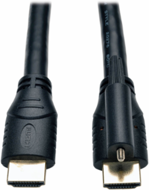High Speed HDMI Cable, 10 ft, UHD 4K, 24AWG, Locking Connector