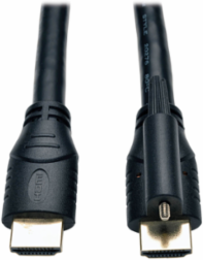 High Speed HDMI Cable, 10 ft, UHD 4K, 24AWG, Locking Connector