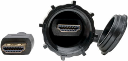 High-Speed HDMI Cable, 12 ft., IP68-Rated, 4K, Ethernet, M/M
