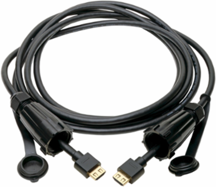 High-Speed HDMI Cable 12 ft, IP68 Rated, 4K, M/M, Black