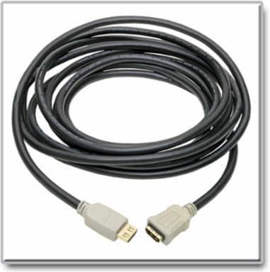 High-Speed HDMI 2.0b Extension Cable, 15 ft, 4K @ 60 Hz, Gripping Connector