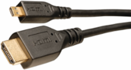 HDMI to Micro HDMI Cable, 6 ft, supports 1080p, Ethernet, Black