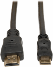 High-Speed HDMI to Mini HDMI Cable, 6 ft, HDMI 1.4 Compliant, 24K Gold-Plated