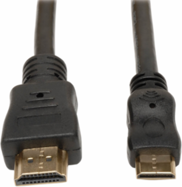 High-Speed HDMI to Mini HDMI Cable, 10 ft, 1080p, Gold-Plated Connectors