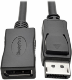 DisplayPort Extension Cable 3 ft, UHD 4K @ 60 Hz, Latching Male Connector