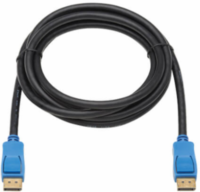 DisplayPort Cable with Latching Connectors (M/M), 8K 60 Hz, HDR, HBR3, 4:4:4, HDCP 2.2, Black, 3 ft. (0.9 m)