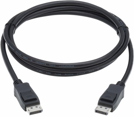 DisplayPort 1.4 Cable with Latching Connectors, 8K @ 30Hz, HDR, M/M, Black, 6 ft