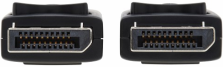 Safe-IT Antibacterial DisplayPort Cable with Latching Connectors, 4K @ 60Hz, M/M, Black, 6 ft