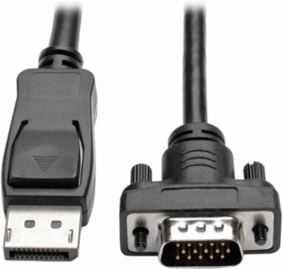 3 ft. DisplayPort 1.2 to VGA Active Adapter Cable, HD15 Male Connector