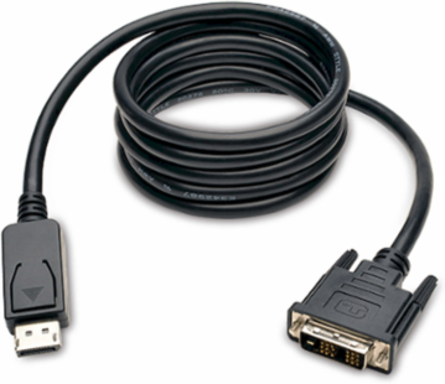DisplayPort to DVI-D Cable Adapter, 6 ft., 1080p Resolution, Male to Male