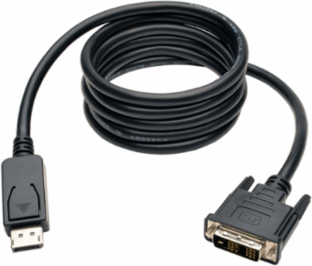 DisplayPort to DVI Cable, 10 ft, Male to Male, 1080p Resolution