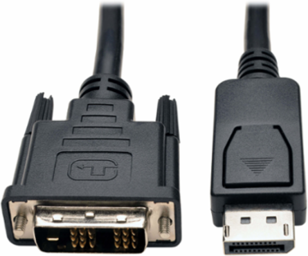 DisplayPort to DVI Cable, 10 ft, Male to Male, 1080p Resolution