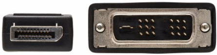 Safe-IT DisplayPort to DVI-D Single Link Antibacterial Adapter Cable, M/M, 1080p 60 Hz, Black, 6 ft