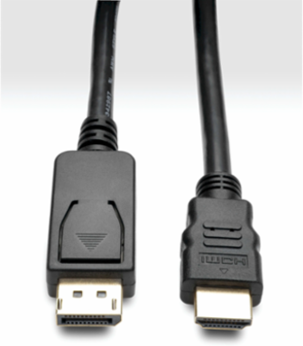 DisplayPort to HDMI Adapter Cable 3 ft, UHD 4K, Gold-Plated Connectors