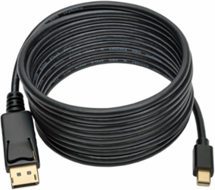 Mini DisplayPort to DisplayPort 4K @ 60 Hz Cable Adapter, 10 Ft.