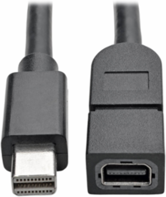 Mini DisplayPort Extension Cable 4K @ 60 Hz, 3 Ft, HDCP 2.2, Black