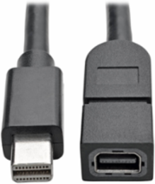 Mini DisplayPort Extension Cable 4K @ 60 Hz, 3 Ft, HDCP 2.2, Black