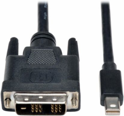 Mini DisplayPort to DVI Cable Adapter, 6 Ft, Male to Male, Supports 1080P