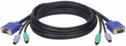 10 ft. PS/2 3-in-1 KVM Cable Kit with HD15 & MiniDIN6 Connectors