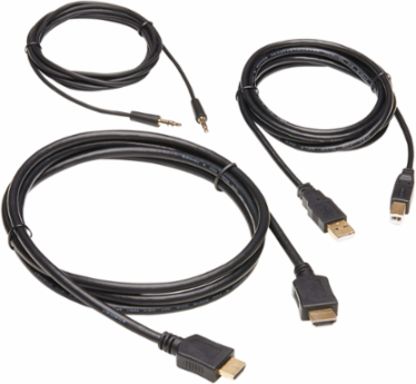 HDMI KVM Cable Kit - 6 ft., Supports 4K UHD Resolution, USB 2.0 & Audio