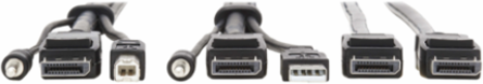 6 ft. Dual DisplayPort KVM Cable Kit, 4K 60Hz, USB & 3.5mm Audio