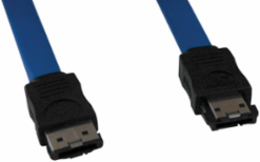 eSATA to eSATA Shielded Cable, 18 Inch, 7-Pin Male, 6 Gbps