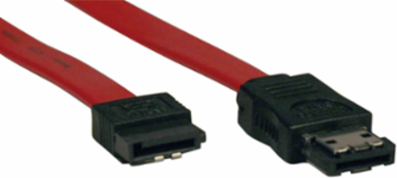 SATA to eSATA Transition Cable 18 Inch, 7 Pin to 7 Pin, 6 Gbps