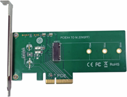 M.2 NGFF PCIe SSD Expansion Card, Supports 2242/2260/2280 M.2 Drives