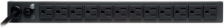 Basic Power Distribution Unit, 1U Rack-Mount, 120V, 13 NEMA 5-15R Outlets, 15 ft. Cord