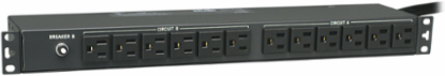 2.9kW 1U Rack-Mount Basic PDU with 24 NEMA 5-15R Outlets and 15 ft. Cord