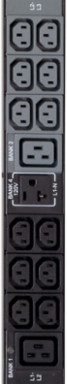 Monitored 5.8kW 3-Phase PDU, Vertical 0U, 45 Outlets, 208V/120V