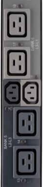 Monitored Per-Outlet PDU, 3-Phase, 14.4kW, 208V, Hubbell CS8365C 50A Input, 18 Outlets, 0U