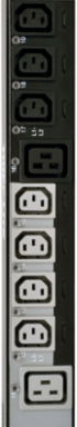 10kW Switched 3-Phase Vertical Power Distribution Unit, 24 C13, 6 C19, 6 ft. Cord