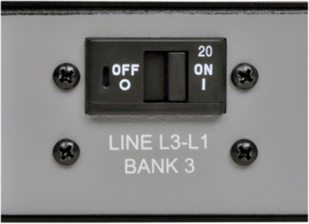10kW Switched 3-Phase Vertical Power Distribution Unit, 24 C13, 6 C19, 6 ft. Cord