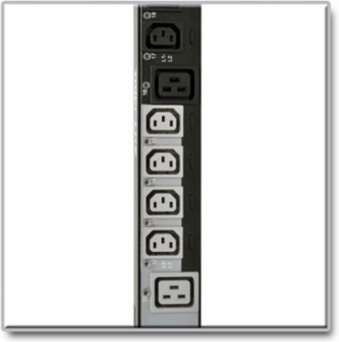 10kW Switched 3-Phase Vertical Power Distribution Unit, 24 C13, 6 C19, 6 ft. Cord
