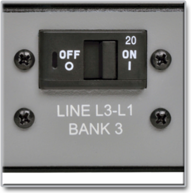 10kW Switched 3-Phase Vertical Power Distribution Unit, 24 C13, 6 C19, 6 ft. Cord