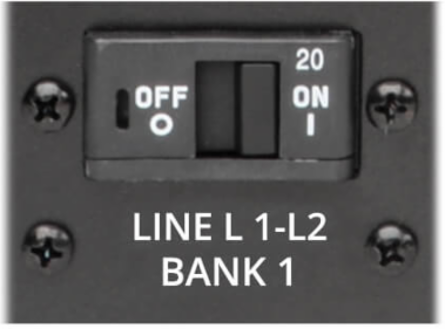 10kW 3-Phase Switched PDU with Touchscreen LCD, 30 Outlets, 10 ft Cord, 0U