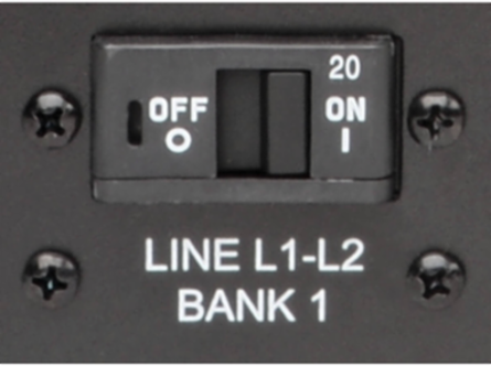 10kW 3-Phase Switched PDU, 30 Outlets, NEMA L21-30P, Touchscreen LCD
