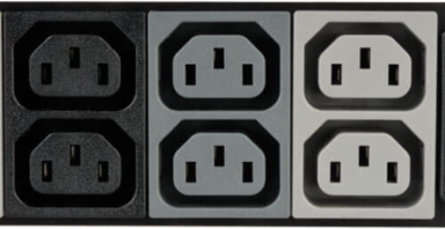 12.6kW 3-Phase Metered PDU, 208V, 45 Outlets, Vertical (0U), 6ft Cord
