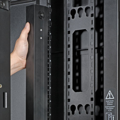 12.6kW 3-Phase Metered PDU, 208V, 45 Outlets, Vertical (0U), 6ft Cord