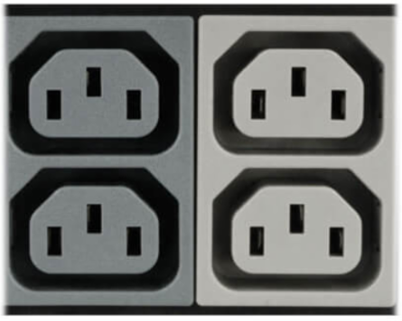 Metered 14.4kW 3-Phase PDU, 208V, 45 Outlets, 6ft Cord, Vertical Rackmount