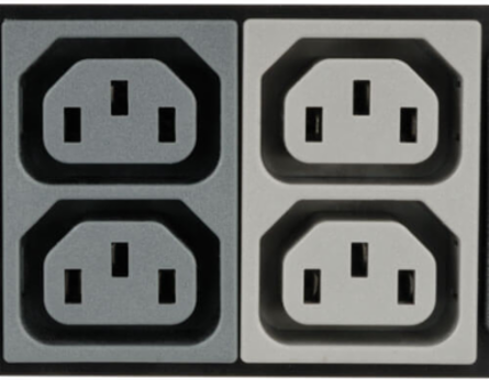 Metered 14.4kW 3-Phase PDU, 208V, 45 Outlets, 6ft Cord, Vertical Rackmount