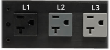 Metered 5.7kW 3-Phase Rackmount PDU, 208/120V, 48 Outlets, 6ft Cord