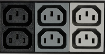 Metered 5.7kW 3-Phase Rackmount PDU, 208/120V, 48 Outlets, 6ft Cord